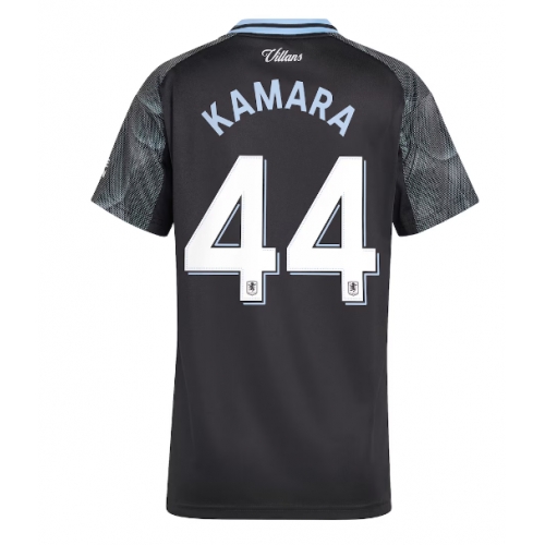 Billige Fotballdrakt Aston Villa Boubacar Kamara #44 Replika Bortedrakt Dame 2025-26 Kortermet Billige Fotballdrakt Aston Villa Boubacar Kamara #44 Replika Bortedrakt Dame 2025-26 Kortermet